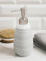 Дозатор д/жидкого мыла Granit, полирезин, цвет бел/серый 75206 Master House