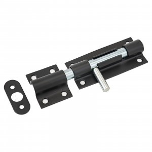 Засов Домарт дверной ЗД-170 черный d-16мм10)