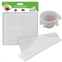 Крышка д/хран.продуктов, 19*19см (кратность 6шт!!!), силикон VL80-172 Мультидом