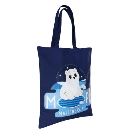 Умка Сумка-шоппер, 38x42см, внутр.карман, ручки 58 см, цветной ПЭ под ткань