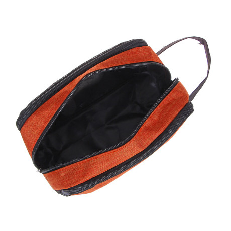 BY РЫЖИЙ Несессер с 2 отделениями, полиэстер, 24х12х8см, 2 цвета
