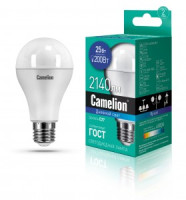 Camelion ЛОН A65 E27 25W(2140lm 270°) 6500K 6K матов. 134x67 LED25-A65/865/E27