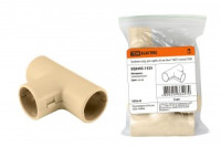 TDM тройник соед. для трубы 25 мм, "ЭКО" сосна (уп.5шт, цена за шт.) (5!) SQ0405-1523