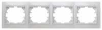 ЭРА Intro Plano рамка, СУ 4 мест. белый, 1-504-01, Б0027629