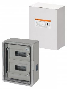 TDM Бокс ЩРН-П-24 модуля навесной прозр. крышка  АБС-пластик IP65  300х400х170  SQ0933-0216