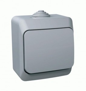 Systeme Electric Этюд выкл. ОУ 1 кл. сер. (пл.осн., IP44) BA10-041C (14!)