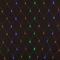 EUROSVET Гирлянда-сеть 100LED разноцв. 1,5*1,м., 8 реж., провод 3м., проз.IP20 300-001 a044093