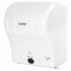 Диспенсер д/полотенец в рулонах LAIMA PROFESSIONAL ORIGINAL (Система Н1), СЕНСОРНЫЙ, белый, ABS-плас