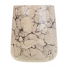 VETTA Стакан для ванной комнаты, 400 мл, 10,5x9x9 см, керамика, "Космос", мрамор молочный