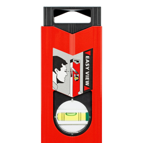 Уровень алюминиевый магнитный, 400 мм, фрезерованный, 3 глазка (1 зеркальный) усиленный Matrix