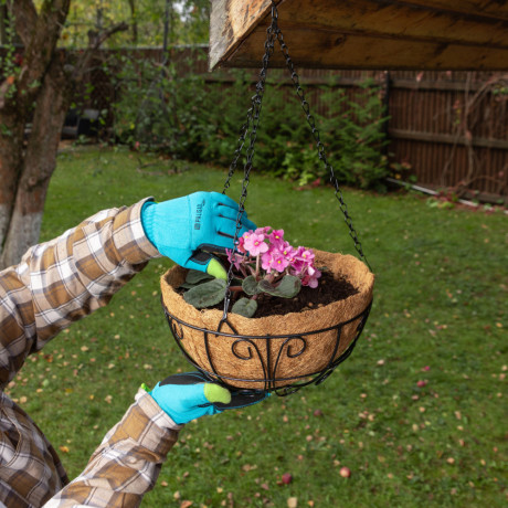 Кашпо подвесное с декором, с кокосовой корзиной, диаметр, 30 см Palisad