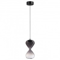 ODEON LIGHT 5092/4LA PENDANT ODL25 415 черн /дымч.град./прозр./стекло Подвес 4W 4000K 388lm GLESSI