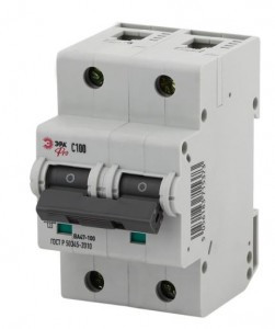 ЭРА PRO автоматический выкл. NO-902-278 ВА47-100 2P 100А 10 кА хар-ка С 2124