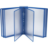 Демосистема настенная OfficeSpace с 10 панелями А4, синяя Арт.359491