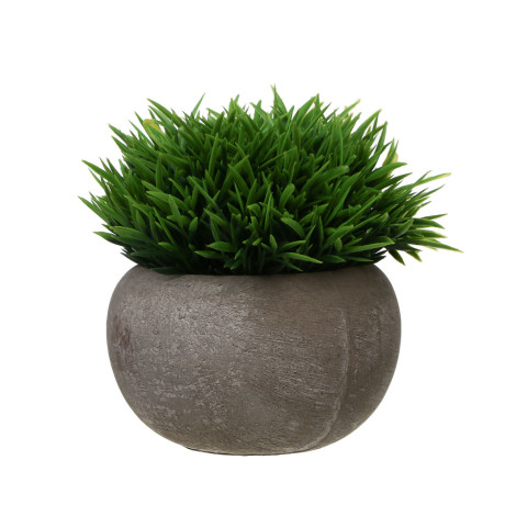 LADECOR Искусственная зелень в кашпо, 9,5x9,5x11,5 см, пластик, целлюлоза, 2 цвета