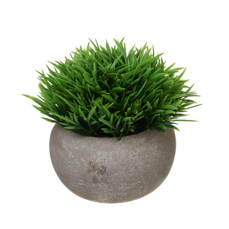 LADECOR Искусственная зелень в кашпо, 9,5x9,5x11,5 см, пластик, целлюлоза, 2 цвета