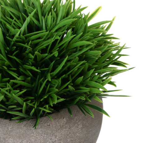 LADECOR Искусственная зелень в кашпо, 9,5x9,5x11,5 см, пластик, целлюлоза, 2 цвета