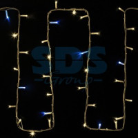 Гирлянда-нить ул. Дюраплей 200LED т.-белый 20м. мерц.кажд5, бел.кауч (б/п677589) 315-186 Neon Night