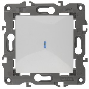 ЭРА 14 Elegance мех. выкл. СУ 1 кл. (инд.) 10А,250В, белый 14-1102-01 автоклеммы 3295