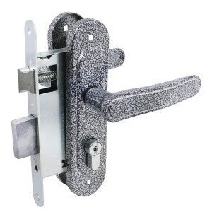 Птимаш ЗВ4-3.03 серебро м/о 55 Замок врезной с/руч (10)