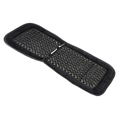 ЕРМАК Массажер 92x44см, деревянные шарики на ткани, черный, 020