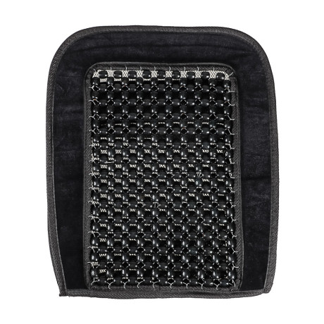 ЕРМАК Массажер 92x44см, деревянные шарики на ткани, черный, 020