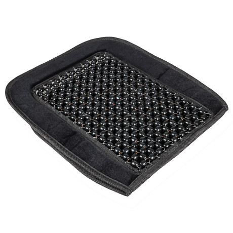 ЕРМАК Массажер 92x44см, деревянные шарики на ткани, черный, 020