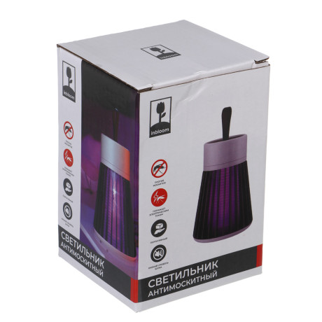 Светильник антимоскитный тм INBLOOM, 16,2х9см, 5Вт, 10м2, USB