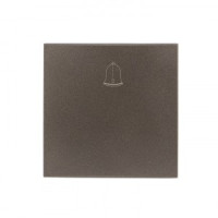 EKF Валенсия лиц. панель кнопки звонка 10А графит Al/Cu (корпус PC) ESV10-L-026-60