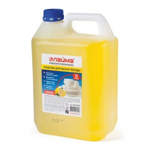 Средство д/мытья посуды 5 л, ЛАЙМА PROFESSIONAL, концентрат, "Лимон", 601608