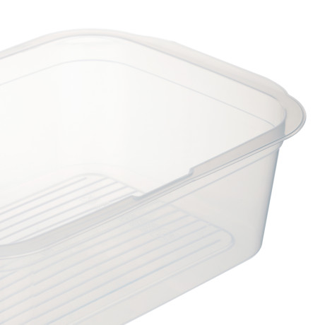 Контейнер пищевой прямоугольный 1,1л с паровыпуском и мерной шкалой, пластик