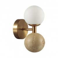 ODEON LIGHT 6625/6WL MIDCENT ODL25 Бра под лат./мет/стекло/камень IP20 LED 1x6W 3000K 220V LOLLA