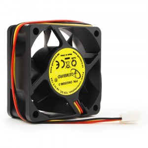 Вентилятор Gembird D6025SM-3 60x60x25, втулка, 3 pin, провод 0,25 м
