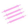 Набор шнурков 6шт, силикон, 9см, 4 цвета
