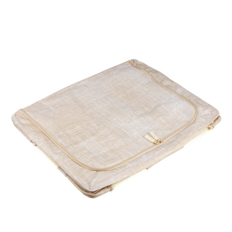 Короб жесткий тм VETTA ЛЁН, складной метал.каркас,полиэстер, 50х40х22см, бежевый