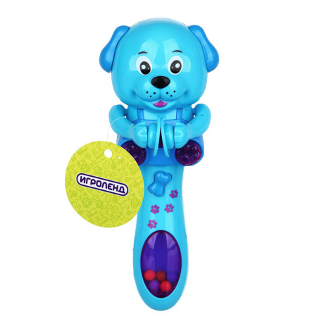 ИГРОЛЕНД Игрушка музыкальная в виде животного, пласт., 2ААА, 16х6х5,5см, 2 дизайна