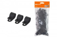 TDM Скоба нейлоновая крепежная СКН-6 черная (100шт в уп., цена за уп.)  (20!) SQ0514-0212