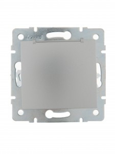 Lezard KARINA мех. роз. СУ 1 мест. 16А земля, крышка, керамика мат. серебро(корп. ABS) 707-4388-123