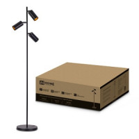 ASD/InHome св-к напольный торшер ТНО 07-3хGU10-BB 60W GU10 черный 250x250x1500 7019