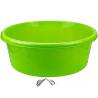 Таз 11л круглый М2513 ярко зеленый (10)