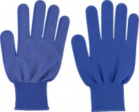 Перчатки садовые &quot;Капелька&quot; 22см, 8(М), полиэстер, синий 183948