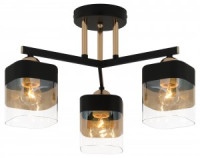 Rivoli люстра Isadora 9133-303 3хE27 40W черный, золото, тонированный, черный 440х440х270 54750