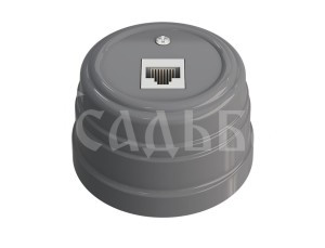 МЕЗОНИНЪ УСАДЬБА розетка комп. RJ45, пластик, серый GE30341-07