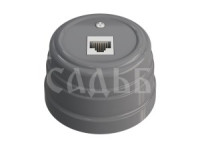 МЕЗОНИНЪ УСАДЬБА розетка комп. RJ45, пластик, серый GE30341-07