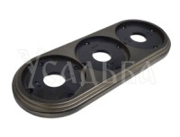 МЕЗОНИНЪ УСАДЬБА Рамка ОУ пластик. 3 мест. бронза GE30703-36