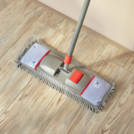 Vetta Швабра с насадкой CHENILLE 44x15см, телескоп.ручка 83-126см