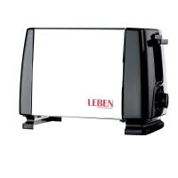 LEBEN Тостер 750Вт, 2 отдела, 6 степеней поджарки, арт.HJT-016S