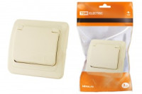 TDM Валдай роз. СУ 1 мест. 16А (земля, крышка) сл. кость  (10!) SQ1804-0111