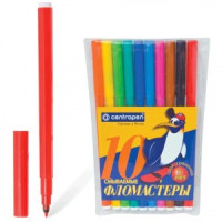 Фломастеры Centropen 10 цв., вент.колпачок, пласт.упак, гарантия - 3года, 7790/10