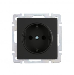 Smartbuy Нептун мех. роз. СУ с заземлением 16А черная  (SBE-05b-16-S1-Z)